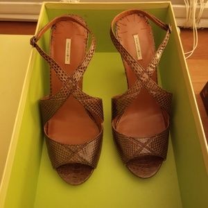 Max Studio Snakeskin Heels